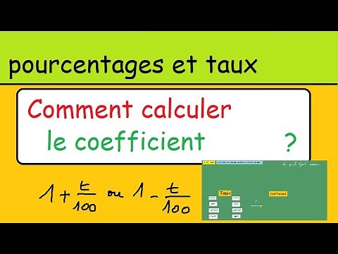 Méthode les Taux Comment calculer le coefficient multiplicateur d'une évolution version 2