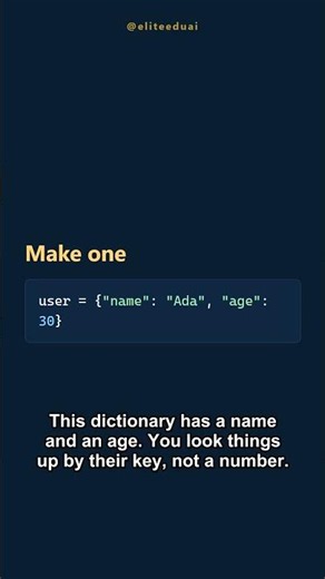 Python Dictionaries Explained Fast 🐍 #python #coding