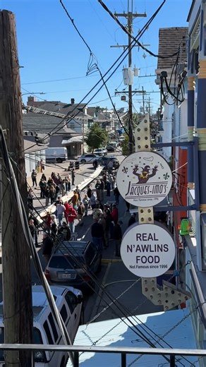 Frenchy on Instagram: "@poboyfest is this Sunday… I look forward to seeing everyone on oak street ❤️⚜️🎨 can’t believe it’s been 17 years! Enjoy this video I filmed from my balcony of the worlds longest #poboy 🤯and the @whistlemonsta cameo towards the end! #neworleans #poboyfest #foodies #whodat"