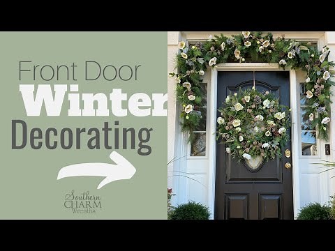 Front Door Winter Decorating Idea Not Christmas | After Christmas Winter Porch