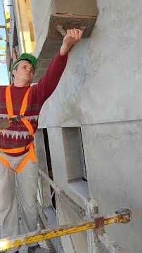 skim coating a facade slab #construction #building