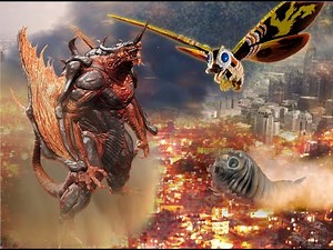 Godzilla Unleashed Unmade Movie Recreation #4 Mothra vs. Bagan (1990)