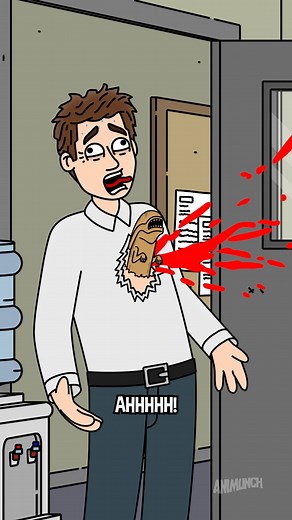 @animunch on Instagram: "Somewhere in the Alien universe  #alien #chestburster #corporate #corporatehumor #workplace #memes #trendingreels #trending #foryoupage #foryou #fyp #explore #sickleave Animated by: @alexontwos Voiced by: @jaydendenke @Alexontwos Music by: @audionetwork"