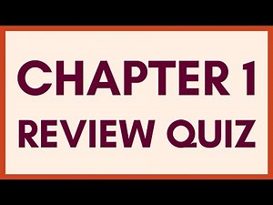 Chapter 1 Review Quiz