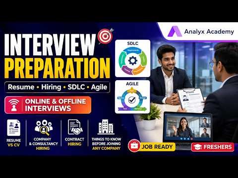 Interview Preparation for Freshers | Resume, Hiring Types, SDLC & Agile Explained