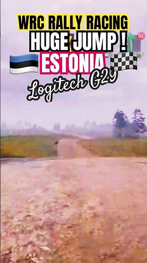 Wrc rally racing ESTONIA 🇪🇪 Renault Clio Rally3 HUGE JUMP Estonia! 💥LogitechG29 PS5 | 4K #shorts