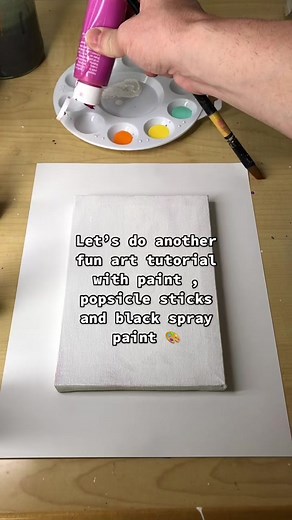Creative Art Tutorial Using Popsicle Sticks and Paint