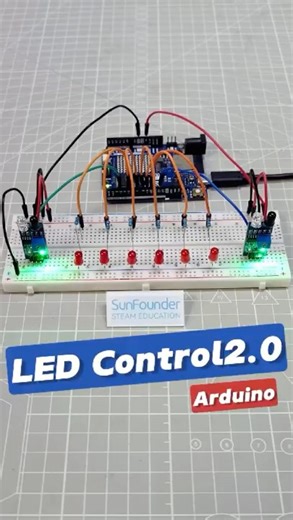 Turn LEDs into a Flowing River with Your Hand! 🌊#arduino #arduinoproject