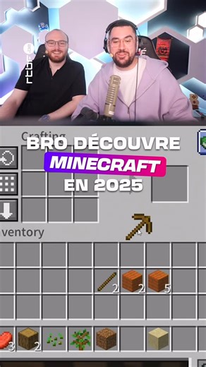 RTBF iXPé on Instagram: "Bro découvre Minecraft en big 2025 ⛏️☠️ L’épisode complet avec @aurelien_sama_yt est dispo sur 𝐘𝐨𝐮𝐓𝐮𝐛𝐞 ! 🔴 @vincebillzz @lemedtv"