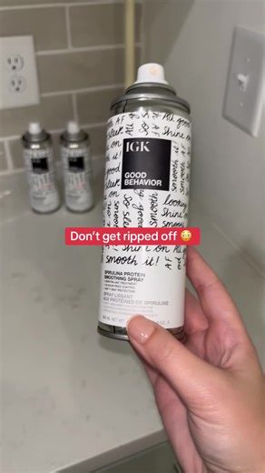 IGK Good Behavior Smoothing Spray | Keratin-Like Hair Spray for Frizz Control & Shine | Heat Protectant Spray for All Hair Types IGK Good Behavior Smoothing Spray is a salon-inspired styling essential designed to support sleek, frizz-resistant hair. Ideal for all hair types, this lightweight, multitasking spray helps smooth the hair surface while acting as a thermal protectant during blow-drying or flat ironing. The formula supports a glossy, polished finish and helps maintain a more manageable 