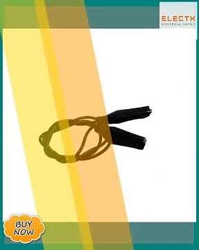 Alligator Clip with 0.25mm AWG 26 Wire 0.5Meter Available in Black and White