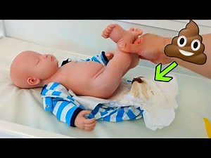 Silicone Baby Brother Exploding Diaper Change Afternoon Routine Role Play