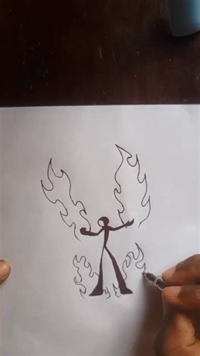 Comment dessiner un bonhomme bâton avec (Dieu du feu 🔥🔥🔥) #drawing #stickman #tutorial #fpy #art #howtodraw #reels #fblifestyle #facebookreels @à la une | Hakk Wïnnër
