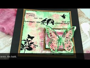 Working with rough modeling paste on cards