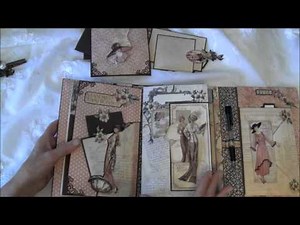 Graphic 45 A Ladies Diary year book journal / mini album - tutorial