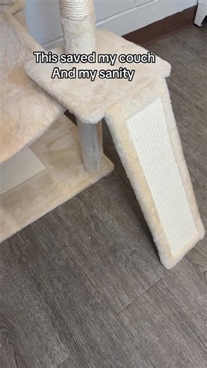 Your cat wants this… your couch NEEDS this 😮‍💨 This tall cat tree with scratching post keeps claws busy and cats happy 🐱✨ Climb. Scratch. Hide. Nap. 🛒 Link in cart! #CatTree #CatScratcher #CatHideaway #PetFinds #TikTokShopPets