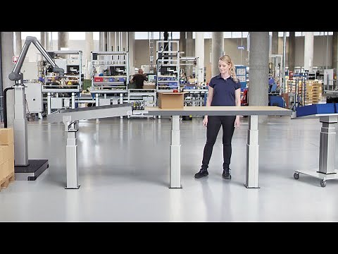Build ergonomic workstations with LINAK® electric lifting column kits