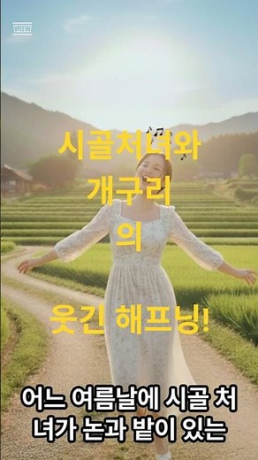 시골처녀와 개구리의 웃기는 해프닝 #재미있는순간 #코미디단편 #재미나라