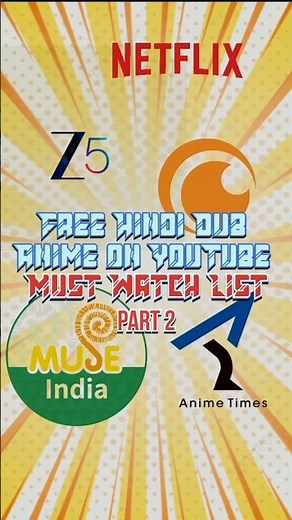 Free Hindi Dub Anime ON Youtube MUST WATCH LIST Part - 2 #anime #animehindi #newanime #animeupdate