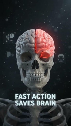 What Happens During a Stroke? | Realistic 3D Brain Animation #shorts