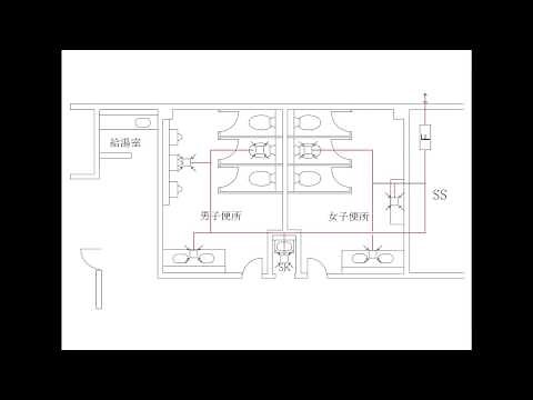7-7換気ダクト計画図【図とキーワードで学ぶ建築設備】