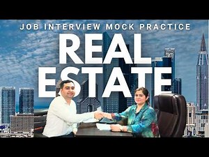 Real Estate Interview | Mock Interview for Freshers (Real HR Questions & Answers)