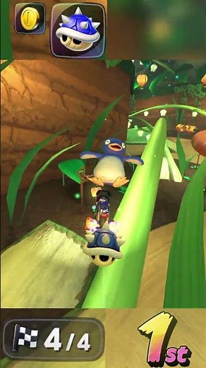 Smuggling the Blue Shell to 1st Place! #mariokart