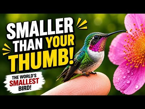 This Bird Is Smaller Than Your Thumb! 🐦🤯 Meet The Bee Hummingbird!