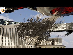 Destruction Fx || Blender RBD & Mantaflow Simulation | Sci-fi scene | RBDLab Addon