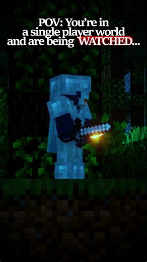 POV: You're being watched when playing...☠ #minecraft #minecrafthorror #horror #shorts #fyp #scary