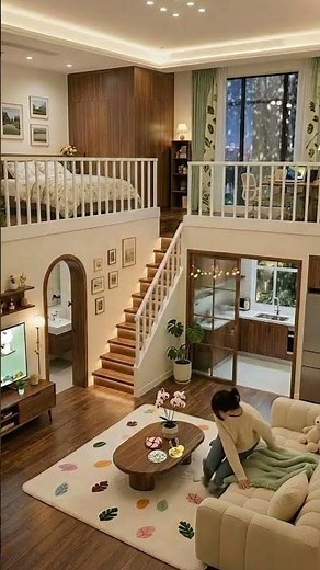 Aesthetic Loft Tiny House Tour | Cozy Minimal Duplex Design