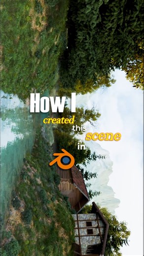 Create a beautiful environment In blende4 #blender #3d #tutorials #hindi