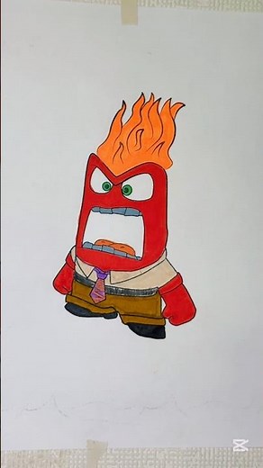 Anger Inside: Mind Explosion #drawing #comment #art #drawing4kids #colorfulletters #disney