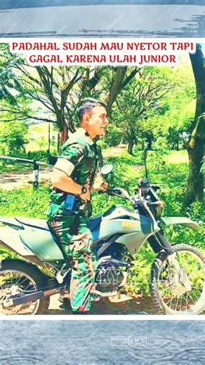 This senior suffers because of his junior's prank #tni #tniindonesia #bravo