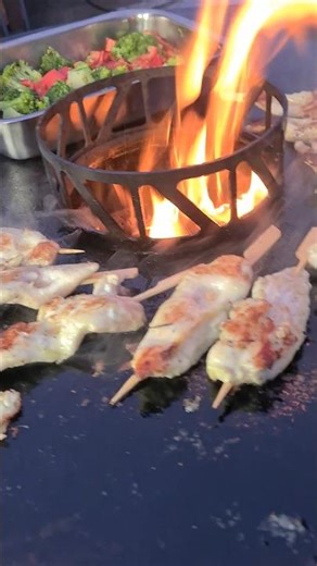 Wasabi Spieße von der Feuerplatte ❗️ #food