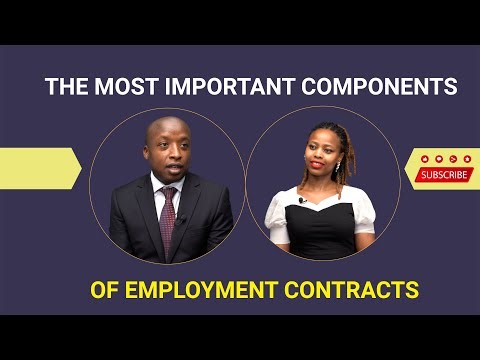 The Most Important Components of Employment Contracts