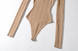 Watch Women Knitted Long Sleeve Bodysuit on Amazon Live