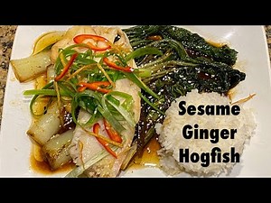 The Best Steamed Sesame Ginger Hogfish I’ve ever made - You have got to try this recipe!