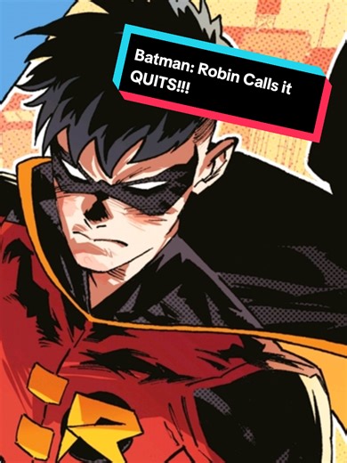 Batman's squad of allies gets a little bit smaller as Tim Drake decides to step away from being Robin to focus on his relationship. It's something we all saw coming, but honestly, it's probably for the best. Now Tim has a chance to do something beyond just being the Boy Wonder. Right? #comicbooks #superhero #dccomics #batman #robin
