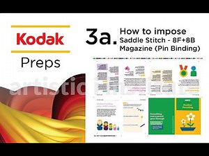 03a How to Impose Saddle Stitch - Magazine - Kodak Preps - Urdu & Hindi | Ai