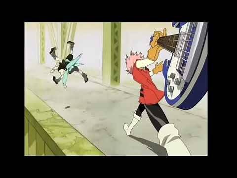 FLCL Guitar Smash, but with El Kabong sound effect