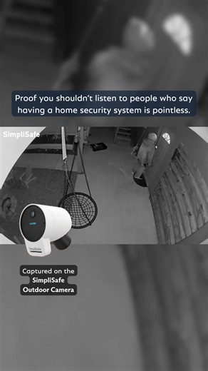 If you've ever heard someone say home security is pointless, watch this. In this real incident, a burglar made it into the home. After a SimpliSafe Active Guard Outdoor Protection agent addressed him through the camera, he turned around and left. Real home security isn't just about recording crime, it's about helping stop it while it's happening. Real protection is proactive. #homesecurity #homesecuritysystem #securitycamera #securityguard #crimeprevention