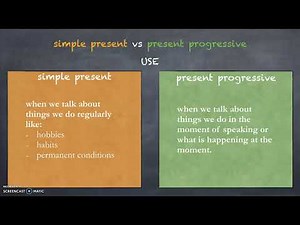 simple present vs present progressive