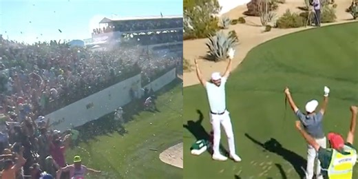 PGA Tour: Sam Ryder hits hole in one causing crowd to erupt in wild celebrations