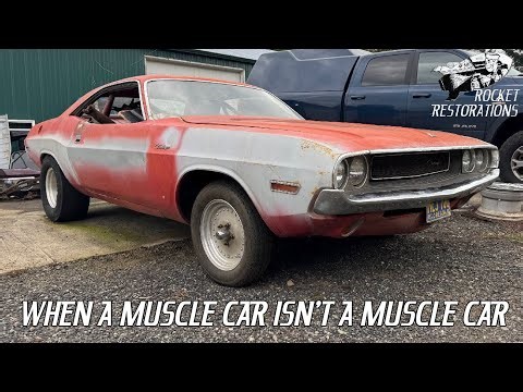 Estate Sale SLANT 6 3 Speed Stick 1970 Dodge Challenger W/ Red Interior! Now Race Car AND For Sale!