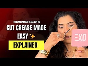 CUT CREASE MAKEUP TUTORIAL FOR BEGINNERS||Step-by-Step Eye Makeup| PRATIBHA