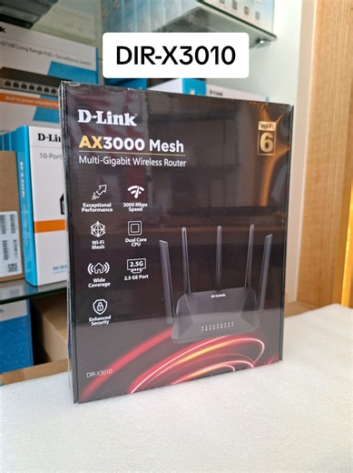 D-Link DIR-X3010 WiFi-6 Router مقوي شبكة ديلينك بتقنية الجيل السادس #dlink
