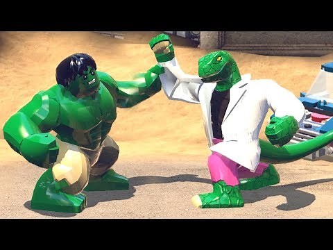 Hulk vs Lizard (Curtis Connors) - Lego Marvel Superheroes