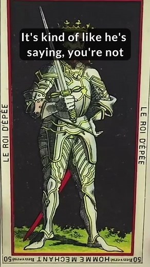 The King of Swords: Don't Challenge the King | The Book of Thoth #tarot #short