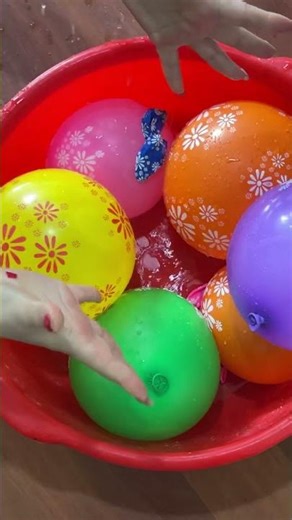 We blow up the balloons, and there should be a bonus inside #ballpoint #bonus #water